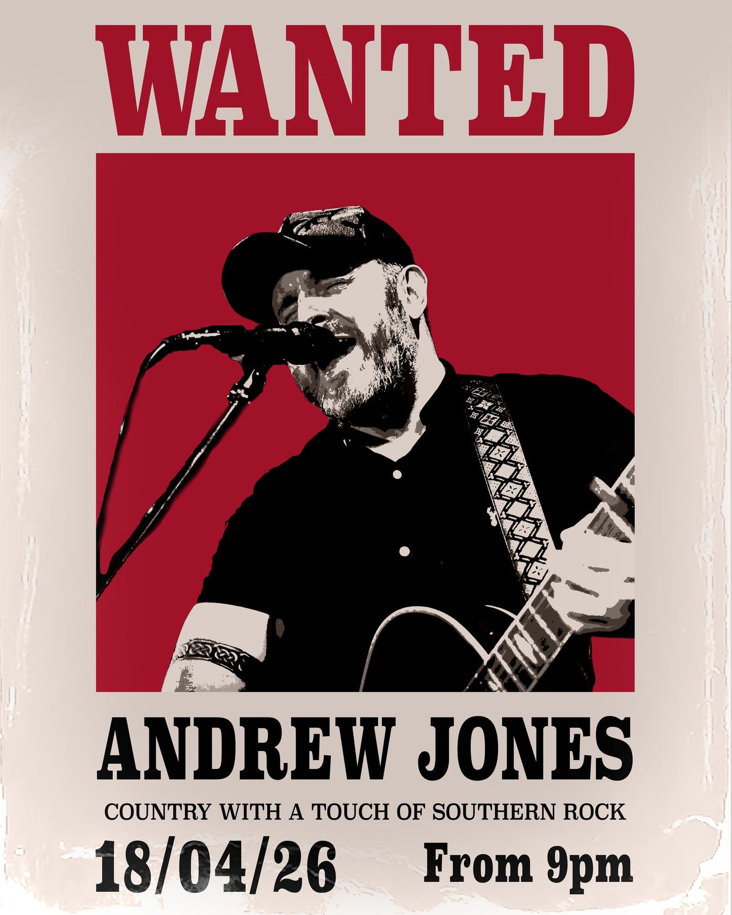 Free Event Ticket - Andrew Jones at the Honky Tonk in Swindon - Sat 18 April, 9 PM