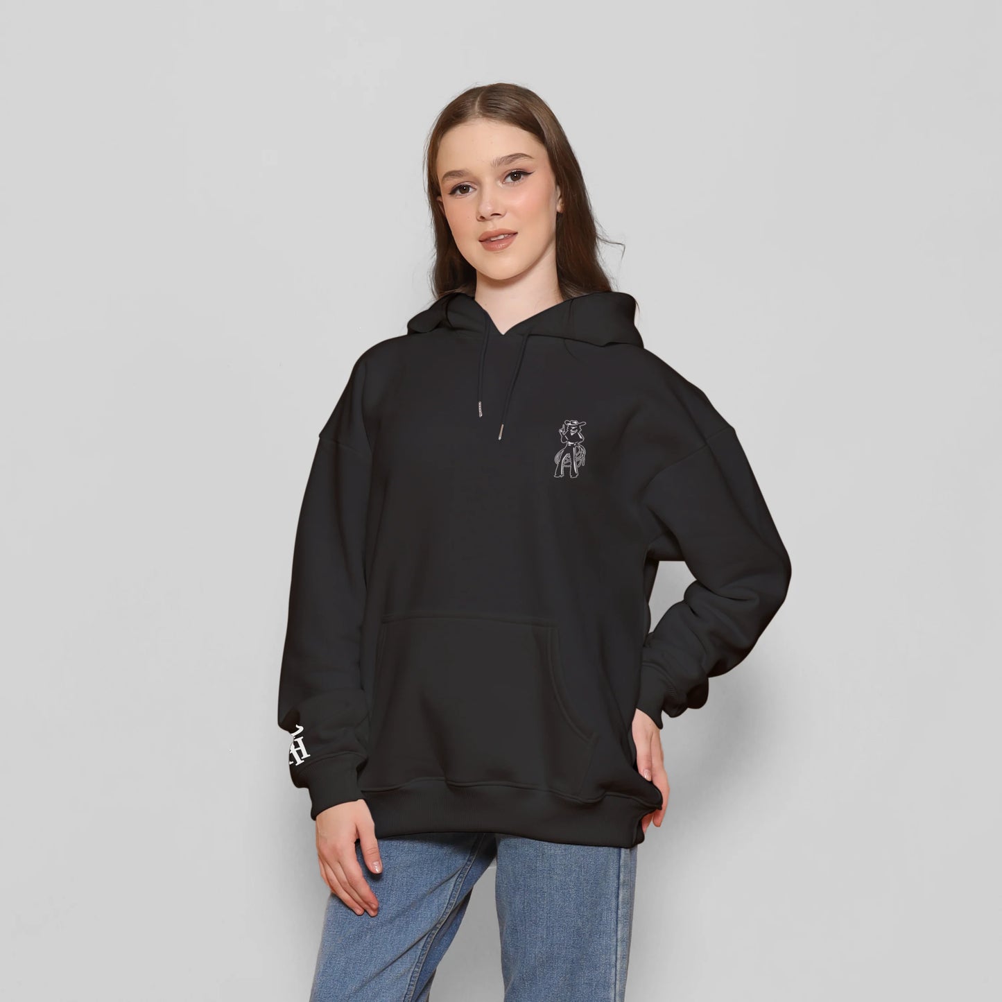 Honky Tonk Outlaw Hoodie - Black