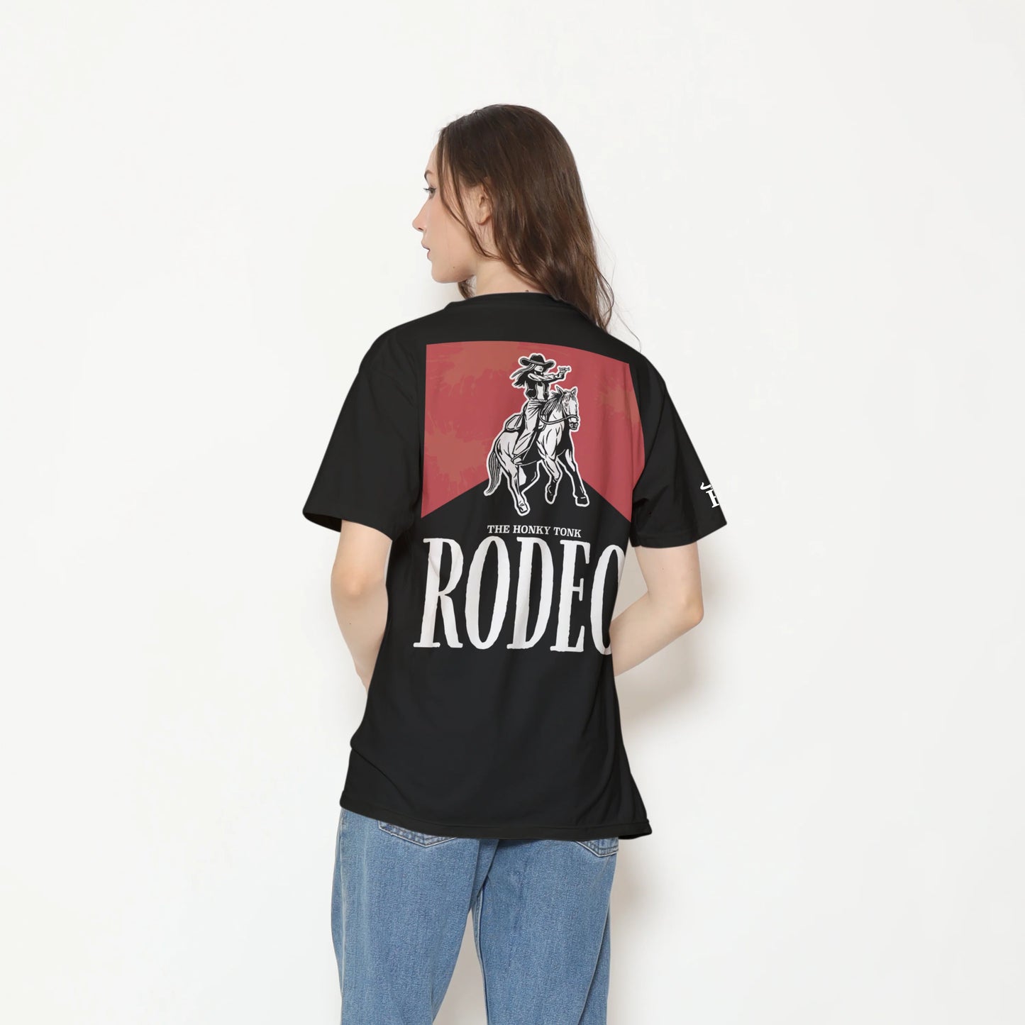 HONKY TONK RODEO T-SHIRT - BLACK