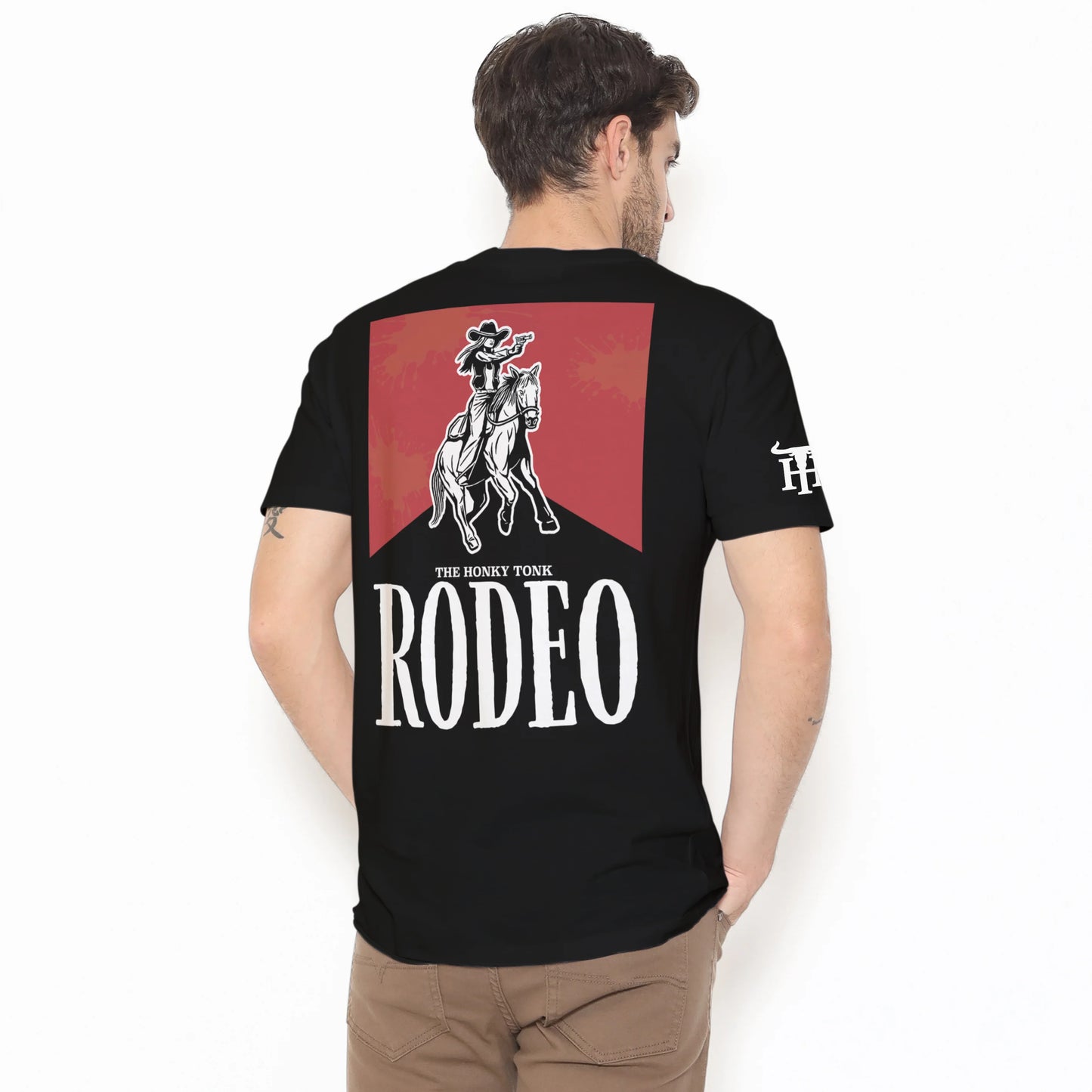 HONKY TONK RODEO T-SHIRT - BLACK